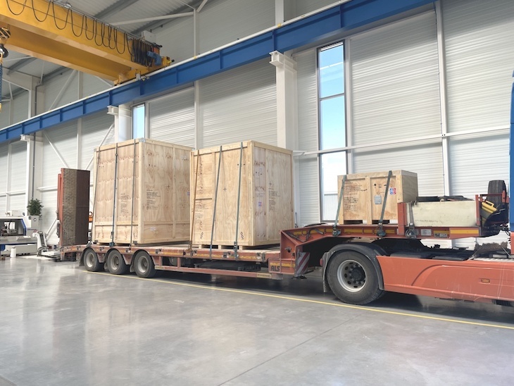 Transport maritime d’une machine-outil