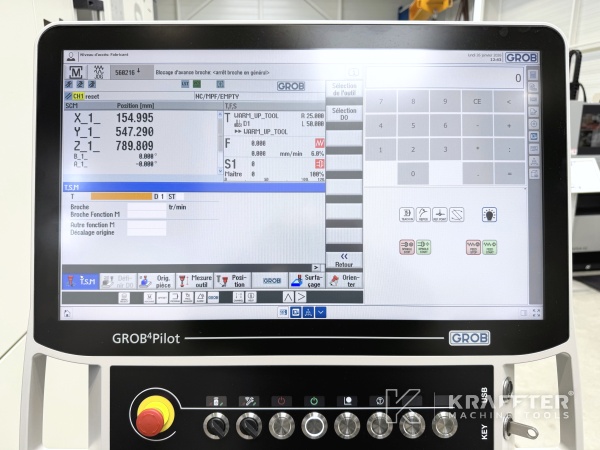 Commande numérique SIEMENS 840D sl sur machine outil GROB G350 90169