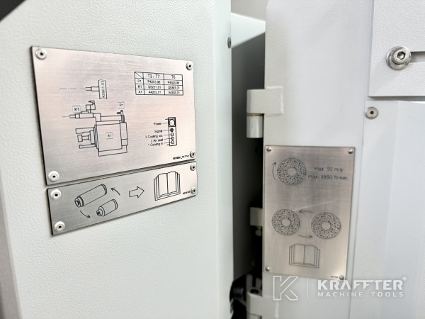Plaque signalétique Rectifieuse cylindrique CNC KELLENBERGER 100 chez KRAFFTER Machine Tools 90121