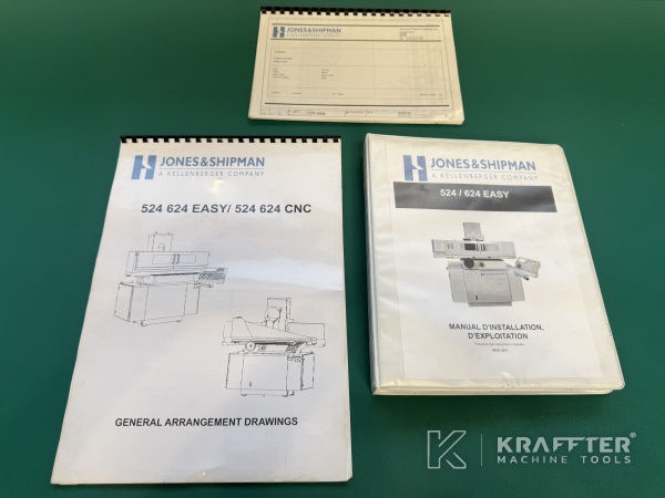 Manuels d'utilisation pour Rectifieuse plane CNC JONES & SHIPMAN 524 EASY 90158