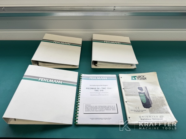 Manuels d'utilisation pour Fraiseuse CNC FEHLMANN Picomax 54 90160