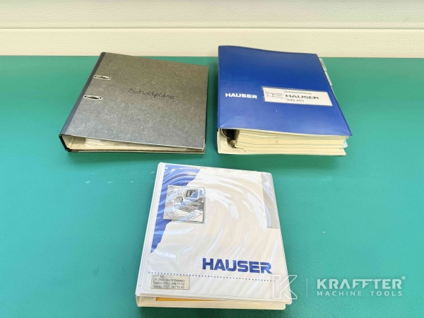 Manuels d'utilisation pour Rectifieuse par coordonnées CNC HAUSER S40-400 90123