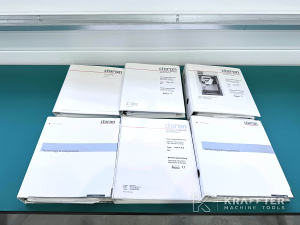 Manuels d'utilisation pour Centre d’usinage CHIRON FZ 08K S HSP 90066