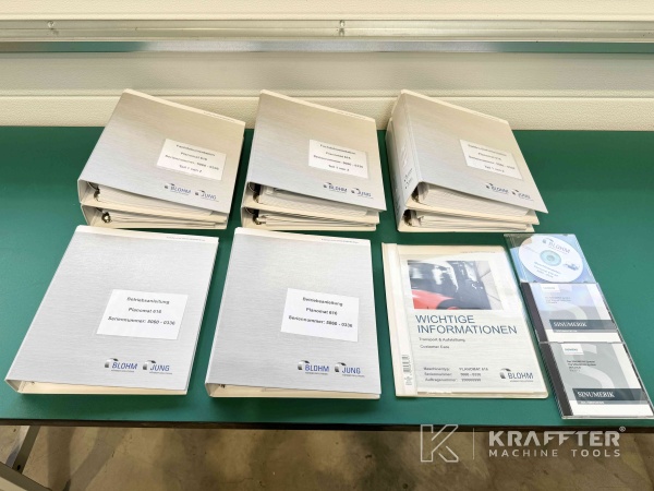 Manuels d'utilisation pour Rectifieuse plane CNC BLOHM Planomat 616 HP 90136