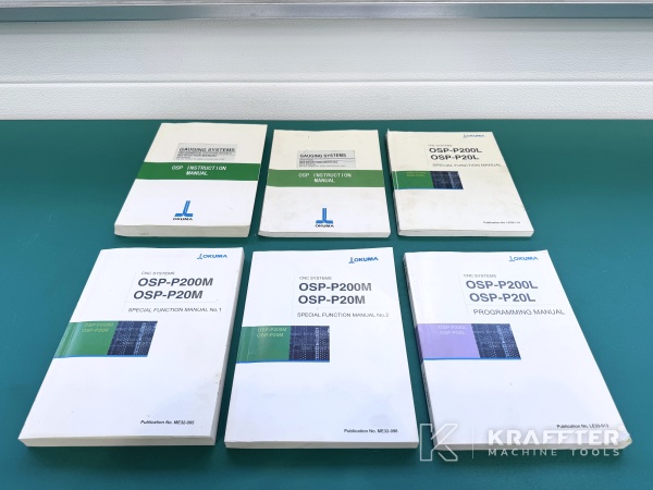 Accessoires, équipements et manuels d'utilisation OKUMA Multus B400 90175