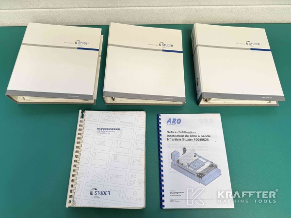 Manuels d'utilisation pour Rectifieuse cylindrique CNC STUDER S33 90137