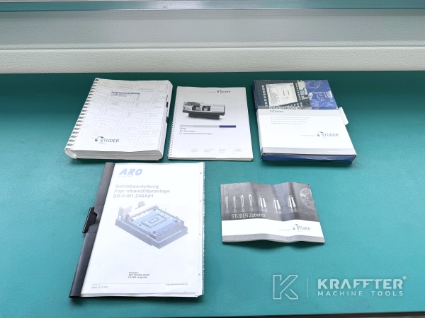 Manuels d'utilisation pour Rectifieuse cylindrique CNC STUDER S33 90177