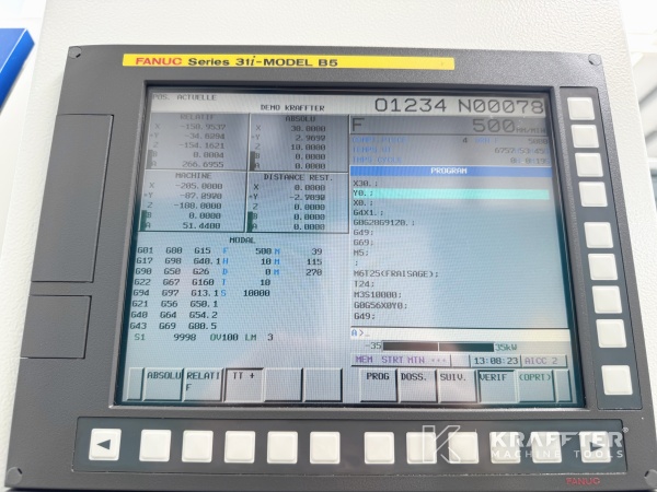 Commande numérique FANUC series 31i-B5 sur machine outil WILLEMIN MACODEL 508 MT 90188