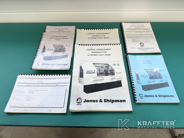 Manuels d'utilisation pour Rectifieuse cylindrique CNC JONES & SHIPMAN Ultramat-X 90084