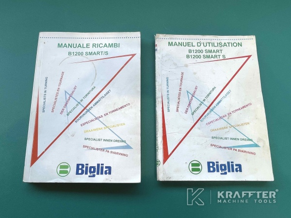 Manuels d'utilisation pour Centre de tournage fraisage BIGLIA B1200S Smart Turn 20690-045