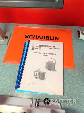 Manuels d'utilisation pour Tour conventionnel SCHAUBLIN 70-CF 20689-949