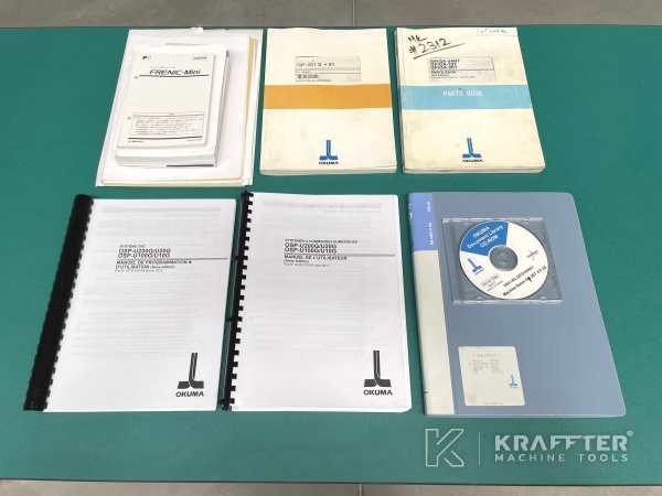 Manuels d'utilisation pour Rectifieuse cylindrique CNC OKUMA GP-26T II 20690-023