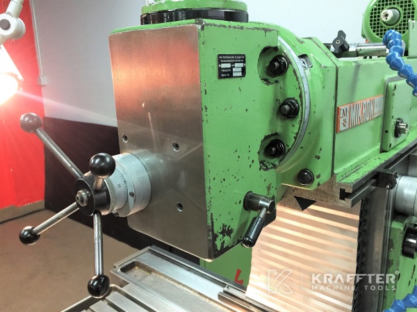 Fraiseuse conventionnelle à métaux pour mécanique de précision MIKRON WF 3 SA 20689-909