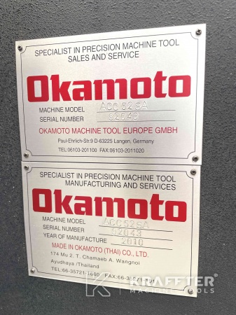 KRAFFTER machine tools négociant et vendeur de tout type de machine-outil OKAMOTO ACC 52SA (27)