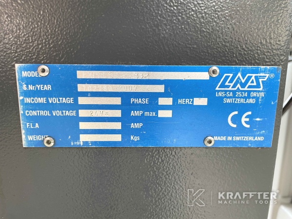Plaque signalétique d'un Tour CNC Poupée mobile Star SR-32 (71)- Kraffter