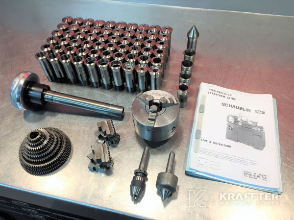 Accessoires, équipements et manuels d'utilisation SCHAUBLIN 125 B 20689-889