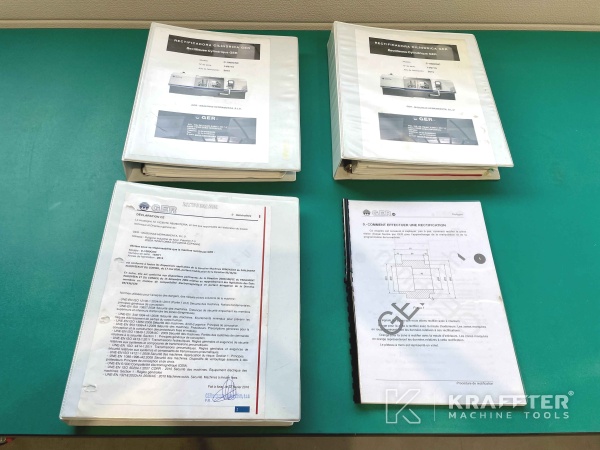 Manuels d'utilisation pour Rectifieuse cylindrique CNC GER C-1000 CNC 90088