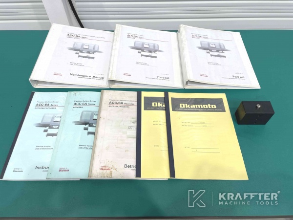 Manuels d'utilisation pour Rectifieuse plane OKAMOTO ACC 63 SA 90057